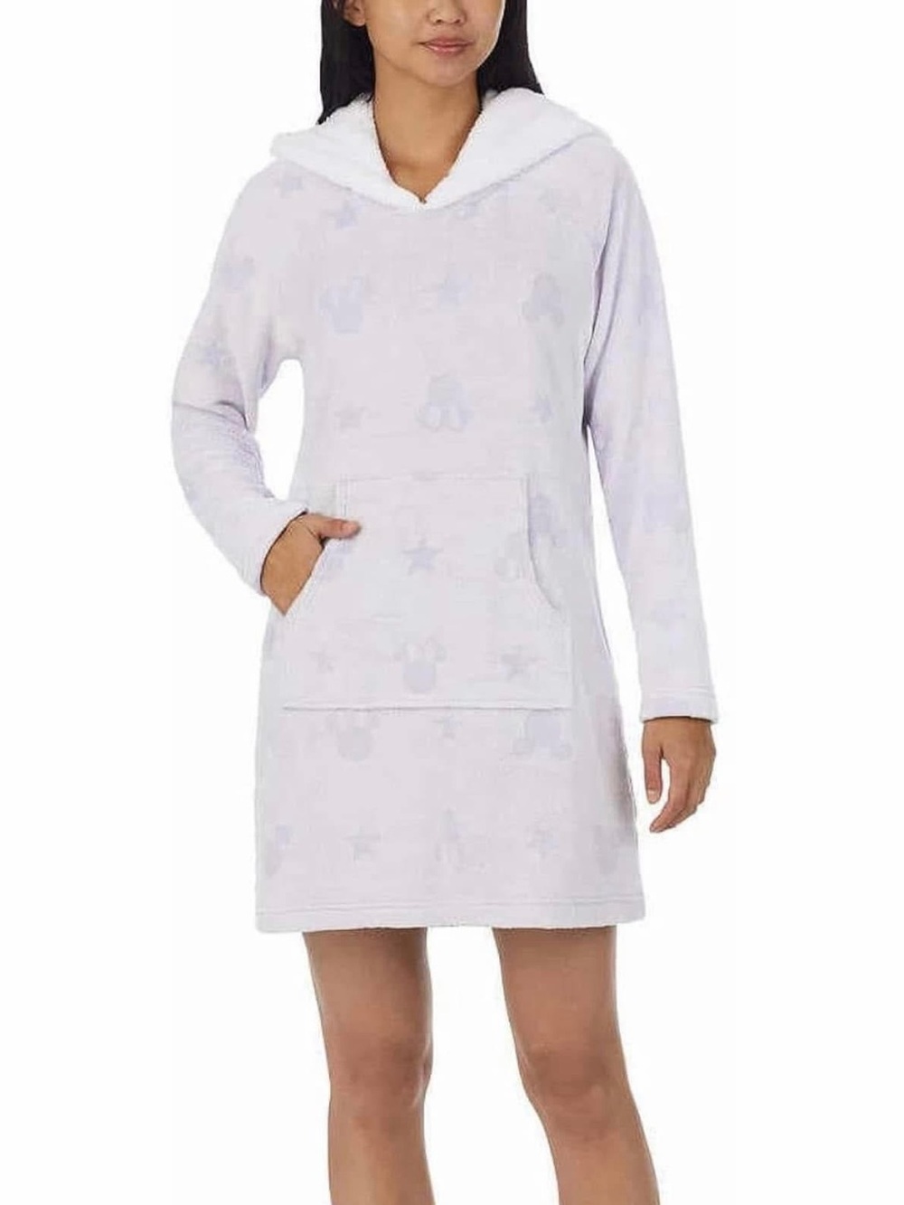 Disney Plush Hooded Nightshirt in Pale Lavender